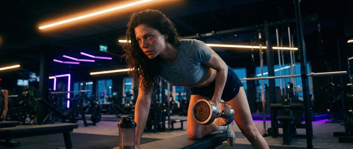 Aftershock pre-workout in action - training and focus performance